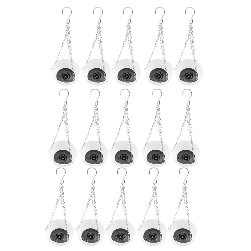 15 шт., круглая пластиковая подвесная корзина для цветов, 16 х10 см 
15 шт., круглая пластиковая подвесная корзина для цветов, 16 х10 см