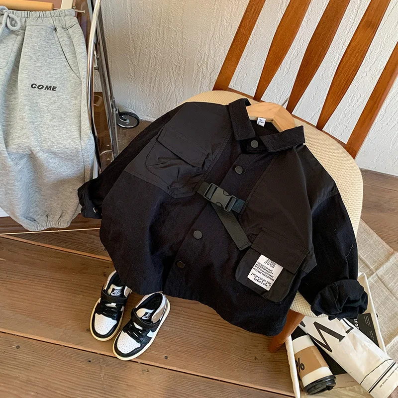 Boys' Shirt 2023 Spring and Autumn New Children Toddler Fashion Casual Multi-Pocket Overalls Long Sleeve Shirt Fashion
Boys' Shirt 2023 Spring and Autumn New Children Toddler Fashion Casual Multi-Pocket Overalls Long Sleeve Shirt Fashion