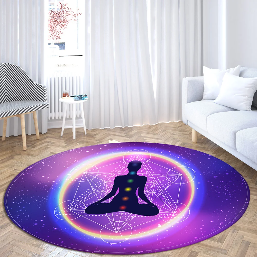 Indian Buddha Statue Round Area Rugs Meditation 7 Chakra Floor Mat Home Bedroom Decor Printed Yoga Carpets Anti Slip Area Rug
Indian Buddha Statue Round Area Rugs Meditation 7 Chakra Floor Mat Home Bedroom Decor Printed Yoga Carpets Anti Slip Area Rug