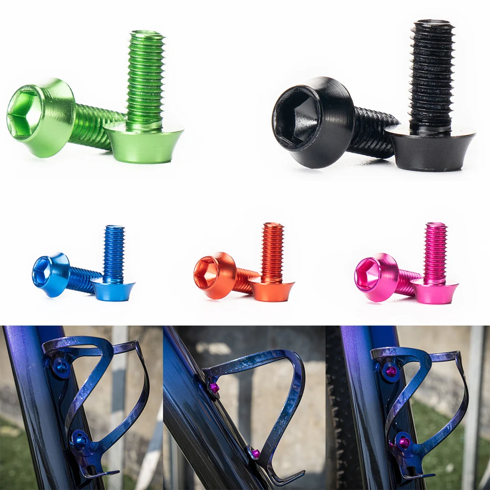 2pcs M5x12 Bicycle Screw MTB Bike Aluminum Alloy Kettle Holder Screws Bottle Cage Bolt Cycling Accessories Parts
2pcs M5x12 Bicycle Screw MTB Bike Aluminum Alloy Kettle Holder Screws Bottle Cage Bolt Cycling Accessories Parts