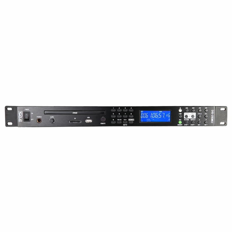 DVD-250mk2 Single DVD USB SD с FM-плеером 1U в стойку 
DVD-250mk2 Single DVD USB SD с FM-плеером 1U в стойку