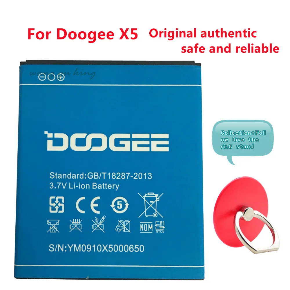 

Original Mobile Phone Battery For Doogee X5 X5 Pro Batteries 2400mAh 3.7V Li-ion Battery Rechargeable Bateria High Quality