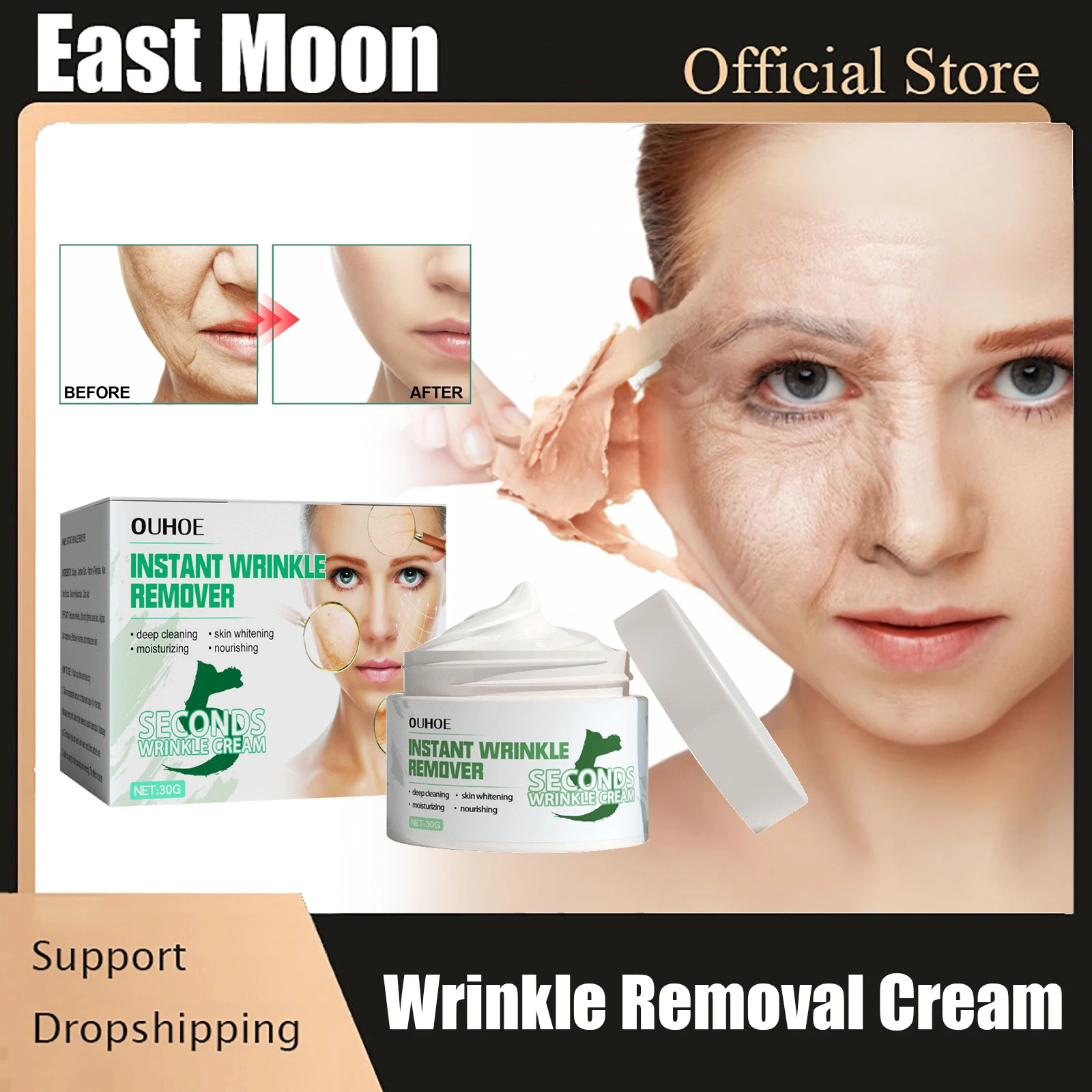 

Anti Aging Face Cream Moisturizing Nourishing Firming Sagging Skin Fade Fine Lines Wrinkles Whitening Brighten Facial Skincare