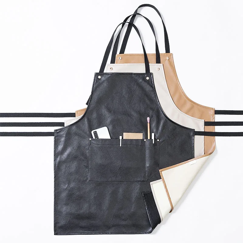 Apron Nordic for Women Men Korean Fashion PU Leather Waterproof Oil-proof Working Home Kitchen Aprons with Pocket
Apron Nordic for Women Men Korean Fashion PU Leather Waterproof Oil-proof Working Home Kitchen Aprons with Pocket