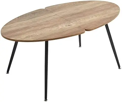 Wood Oval Coffee Table, Industrial Modern Large Accent Center Table for Living Room Small coffee table Table top Small end table
Wood Oval Coffee Table, Industrial Modern Large Accent Center Table for Living Room Small coffee table Table top Small end table