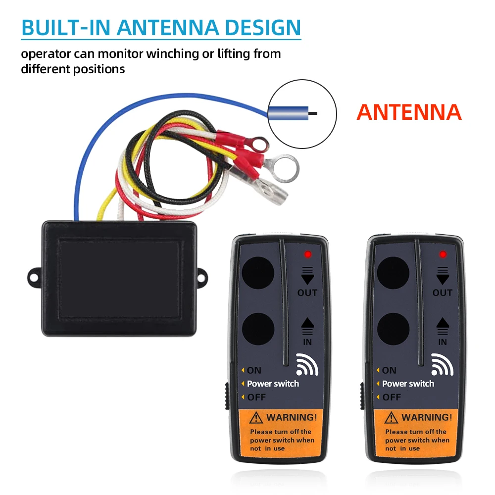 2Pcs Car Hand Held Wireless Winches Remote Controls Recovery Kit 2.4G 164FT With Manual Transmitter For 12V 24V Car Jeeps SUV
2Pcs Car Hand Held Wireless Winches Remote Controls Recovery Kit 2.4G 164FT With Manual Transmitter For 12V 24V Car Jeeps SUV