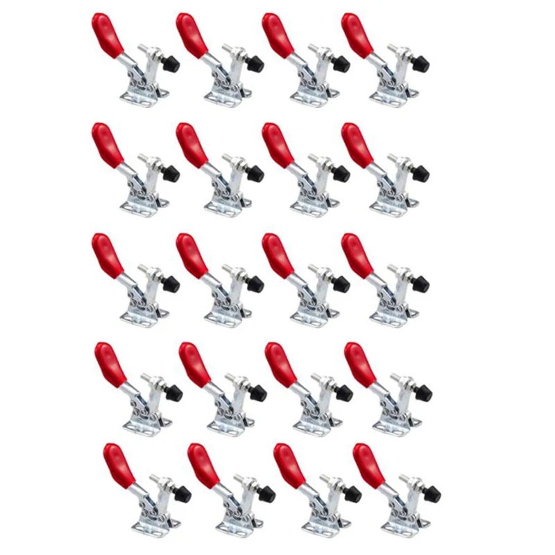 20Pc GH-201A Horizontal Toggle Clamp Quick-Release Toggle Clamps Set 27KG Vertical Toggle Clamp Hand
20Pc GH-201A Horizontal Toggle Clamp Quick-Release Toggle Clamps Set 27KG Vertical Toggle Clamp Hand
