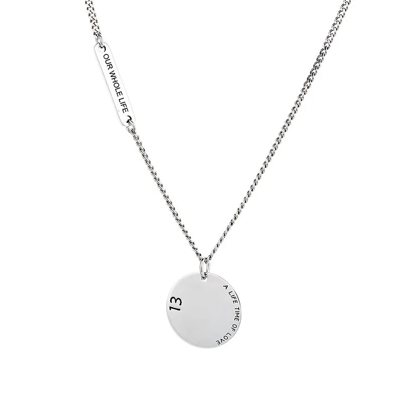 371FL ZFSILVER S925 Sterling Silver Fashion Luxury Letter 1214 A Life Time Of Love Round Necklaces Women Wedding Charms Jewelry
371FL ZFSILVER S925 Sterling Silver Fashion Luxury Letter 1214 A Life Time Of Love Round Necklaces Women Wedding Charms Jewelry