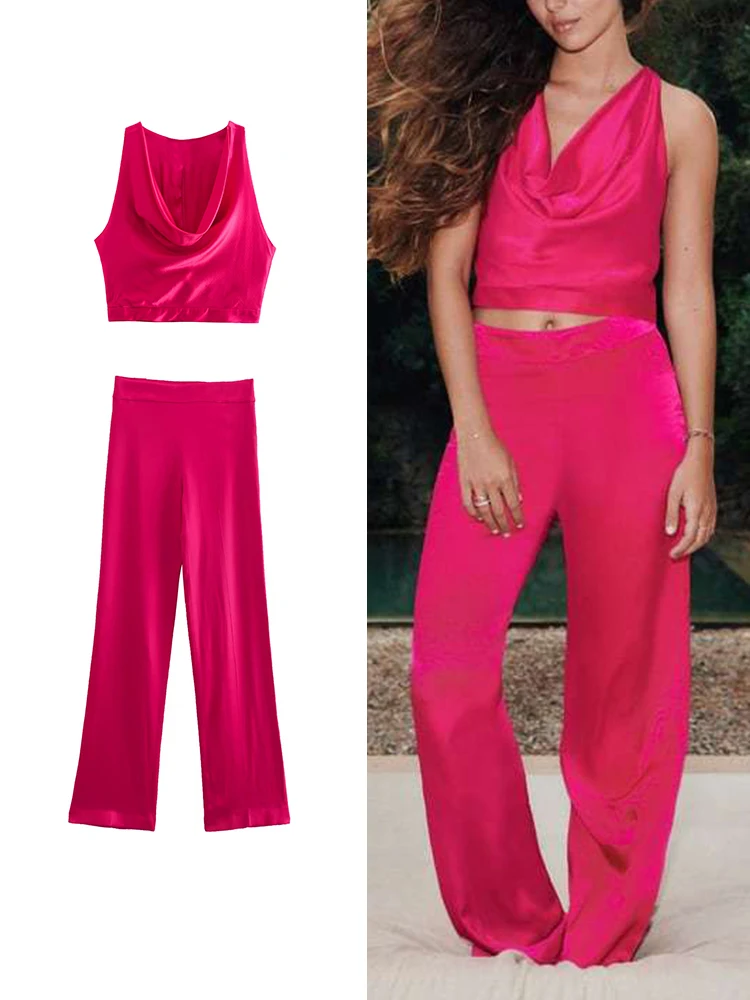 TFMLN 2Pcs Women Pants Shirts Set 2022 Casual Drape Neckline Blouse Sleeveless Top Solid Elastic High Pants Street Outwear XS-L
TFMLN 2Pcs Women Pants Shirts Set 2022 Casual Drape Neckline Blouse Sleeveless Top Solid Elastic High Pants Street Outwear XS-L