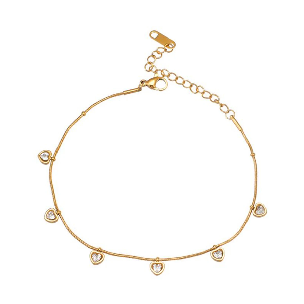 Gold Color Bracelet Women Stainless Steel Chain Heart Charm Simple Fashion Jewelry Best Gift
Gold Color Bracelet Women Stainless Steel Chain Heart Charm Simple Fashion Jewelry Best Gift