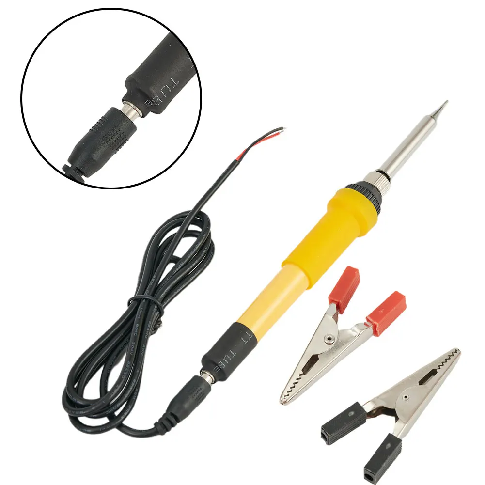 1pc Electric Soldering Iron With Power Cable And Car Clip Heat Insulated Handle Welding Tool For Outdoor Soldering Wiring Repair
1pc Electric Soldering Iron With Power Cable And Car Clip Heat Insulated Handle Welding Tool For Outdoor Soldering Wiring Repair
