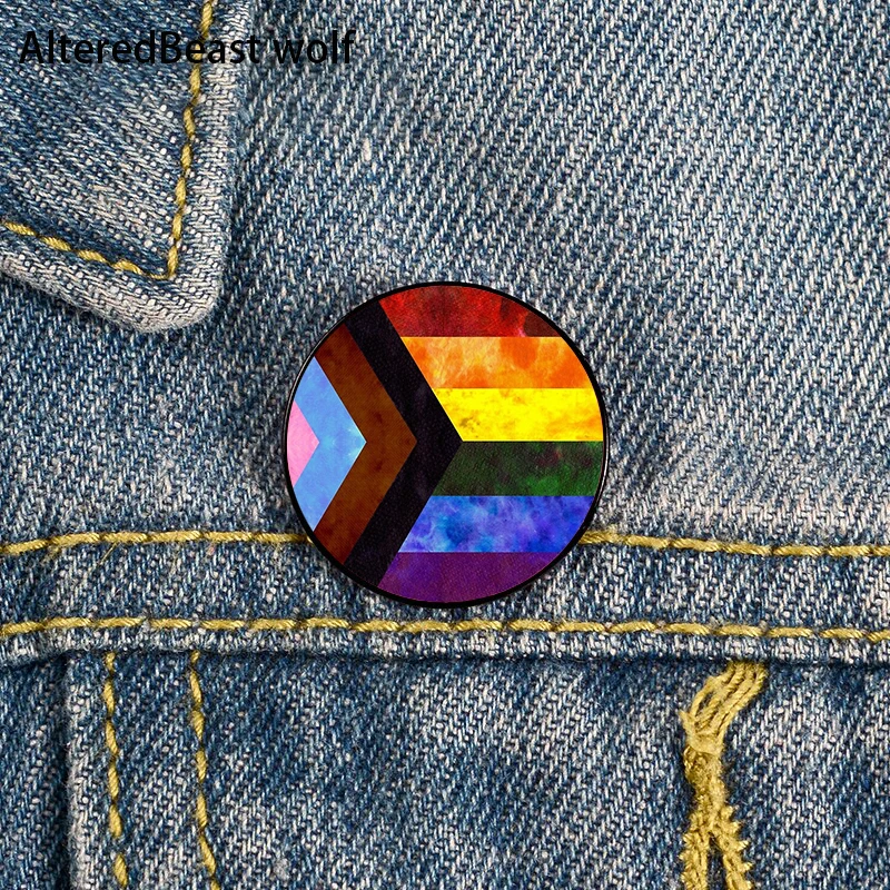 Progress Pride Digital Quilt Pin Custom Brooches Shirt Lapel teacher Bag backpacks Badge Cartoon gift brooches pins for women
Progress Pride Digital Quilt Pin Custom Brooches Shirt Lapel teacher Bag backpacks Badge Cartoon gift brooches pins for women