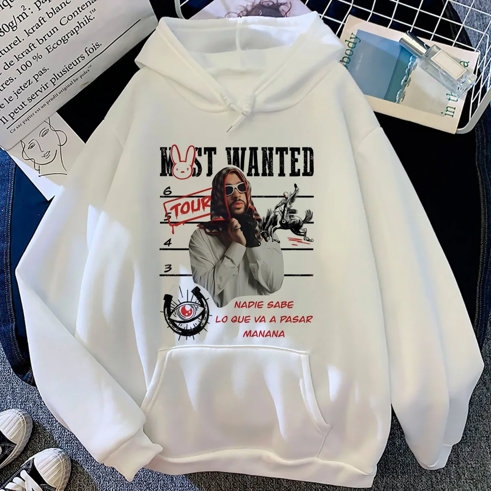 Толстовка Bad Bunny Tour 2024 современный стиль элегантный принт дизайн Харадзюку