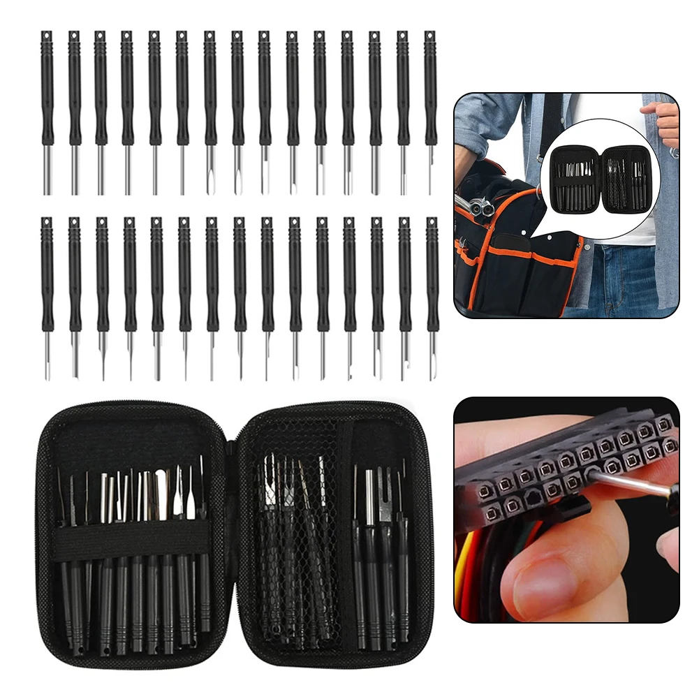30Pcs Bag Car Terminal Removal Tool Puller Auto Set Motorist Kit Automotive Repair Tool Pin Extractor Car Terminals Disassembly
30Pcs Bag Car Terminal Removal Tool Puller Auto Set Motorist Kit Automotive Repair Tool Pin Extractor Car Terminals Disassembly