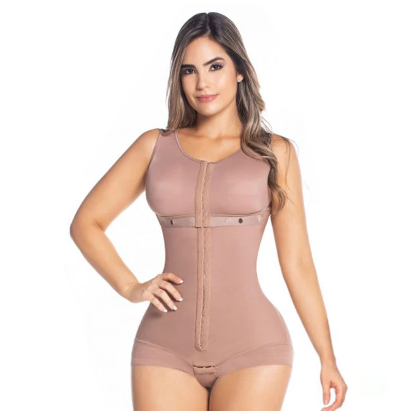 

Double Abdominal Reinforcement Continuous Three-Row Fastening Corset