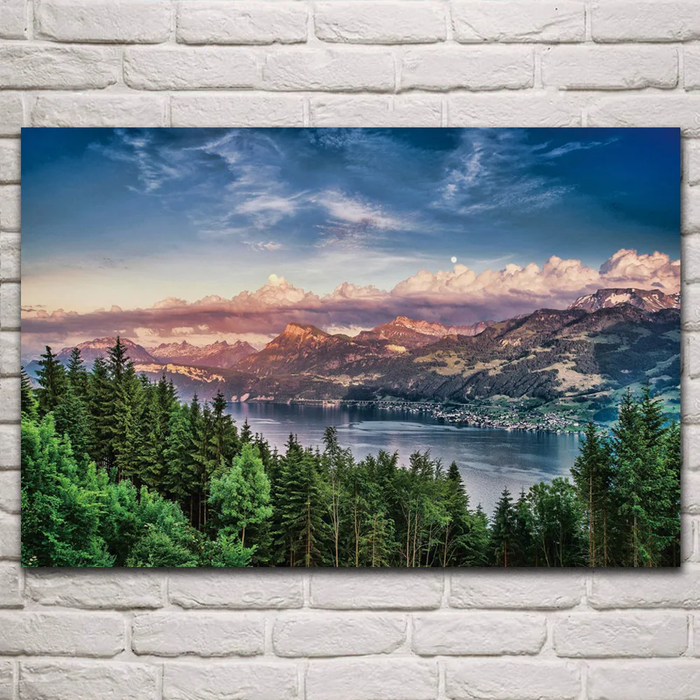 lake zurich sunset beautiful nature swiss landmarks fabric posters on the wall picture living room home decoration art KR001
lake zurich sunset beautiful nature swiss landmarks fabric posters on the wall picture living room home decoration art KR001