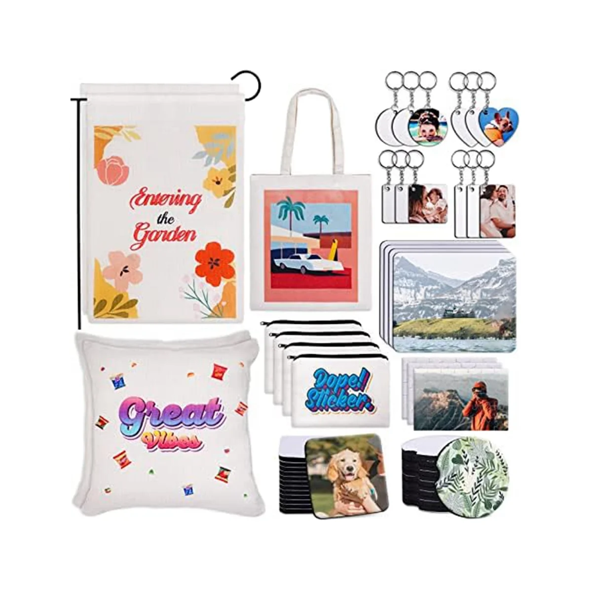 76Pcs Sublimation Blanks Products,DIY MDF Sublimation Keychain Blanks with Metal Chain,For Custom Design Work,Gifts
76Pcs Sublimation Blanks Products,DIY MDF Sublimation Keychain Blanks with Metal Chain,For Custom Design Work,Gifts