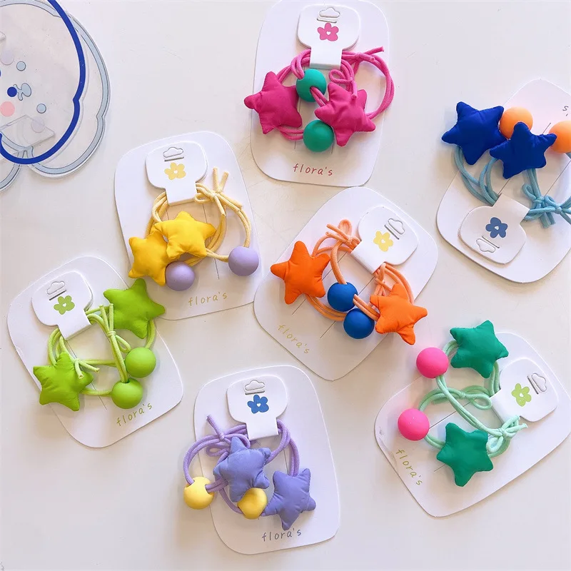 South Korea New Fluorescent Pentagram Hair Ring Girls Ball Pair Rubber Band Hair Band for Children's Fashion Hair Accessories
South Korea New Fluorescent Pentagram Hair Ring Girls Ball Pair Rubber Band Hair Band for Children's Fashion Hair Accessories