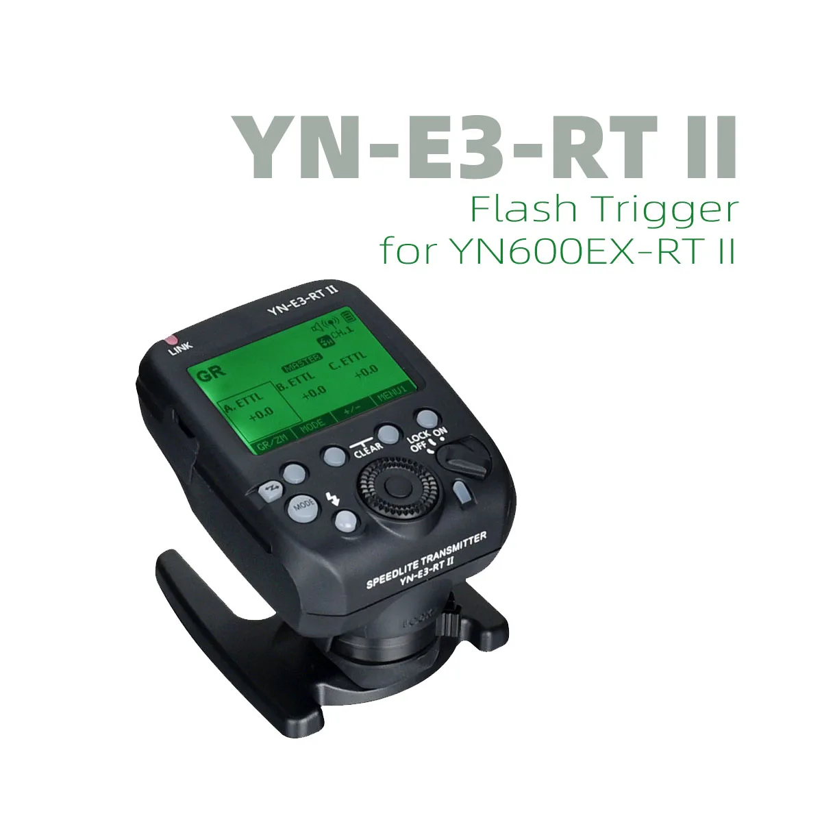 YONGNUO YN-E3-RT II на камере Вспышка Speedlite передатчик вспышка триггер совместим с ST-E3-RT/600EX-RT/YN600EX-RTII/YNE3-RX
YONGNUO YN-E3-RT II на камере Вспышка Speedlite передатчик вспышка триггер совместим с ST-E3-RT/600EX-RT/YN600EX-RTII/YNE3-RX