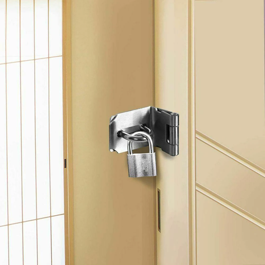 1Pc Padlock Hasp Door Clasp Lock W/ Mounting Screws Stainless Steel Burglar-proof Spare Tools For Residential Gate Shed Cabinet
1Pc Padlock Hasp Door Clasp Lock W/ Mounting Screws Stainless Steel Burglar-proof Spare Tools For Residential Gate Shed Cabinet