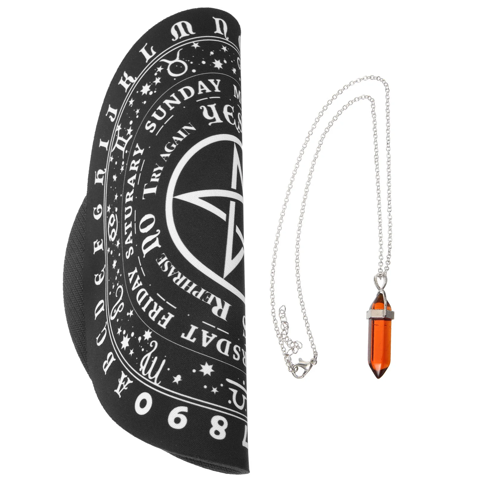 1 Set Rubber Divination Board Table Pendulum Board Divination Board Decoration for Home Table
1 Set Rubber Divination Board Table Pendulum Board Divination Board Decoration for Home Table