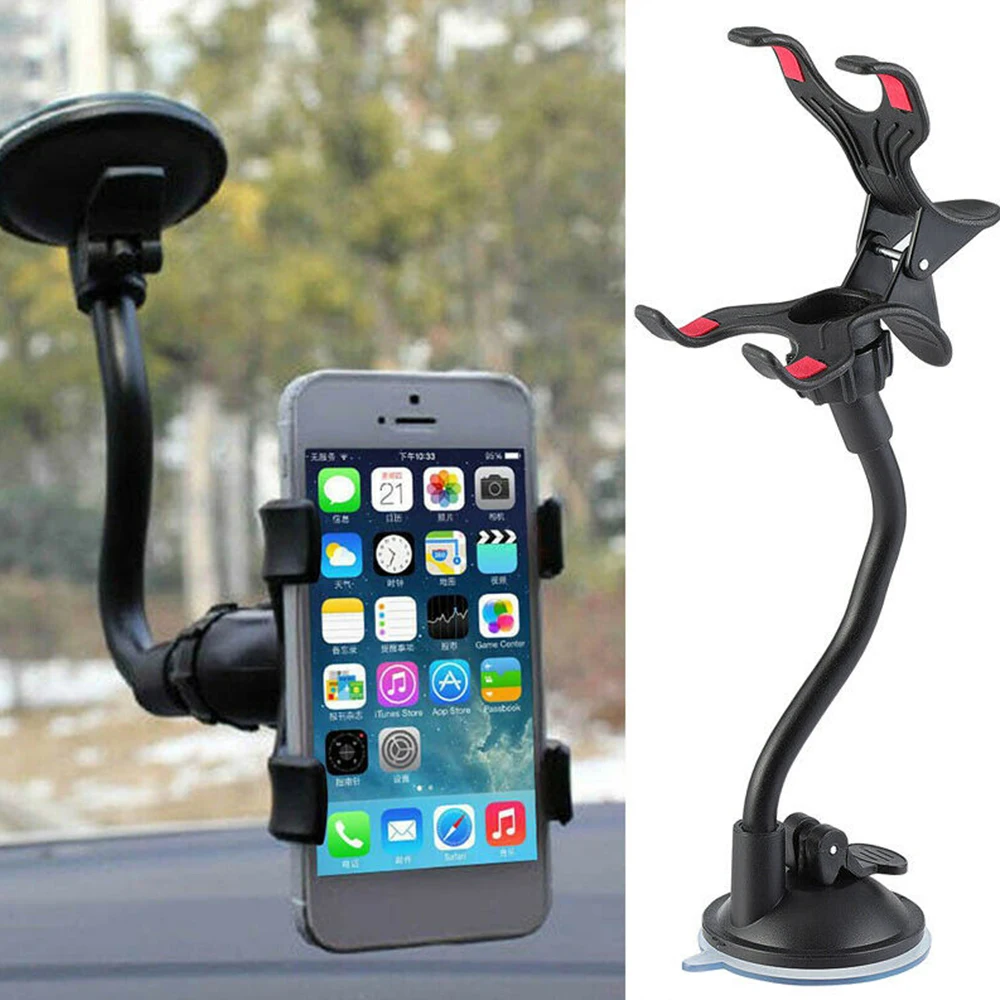 Flexible 360 Degree Phone Car Holder Mount Windshield Mobile Phone Holder Rearview Mirror Bracket Universal GPS Car Stand
Flexible 360 Degree Phone Car Holder Mount Windshield Mobile Phone Holder Rearview Mirror Bracket Universal GPS Car Stand