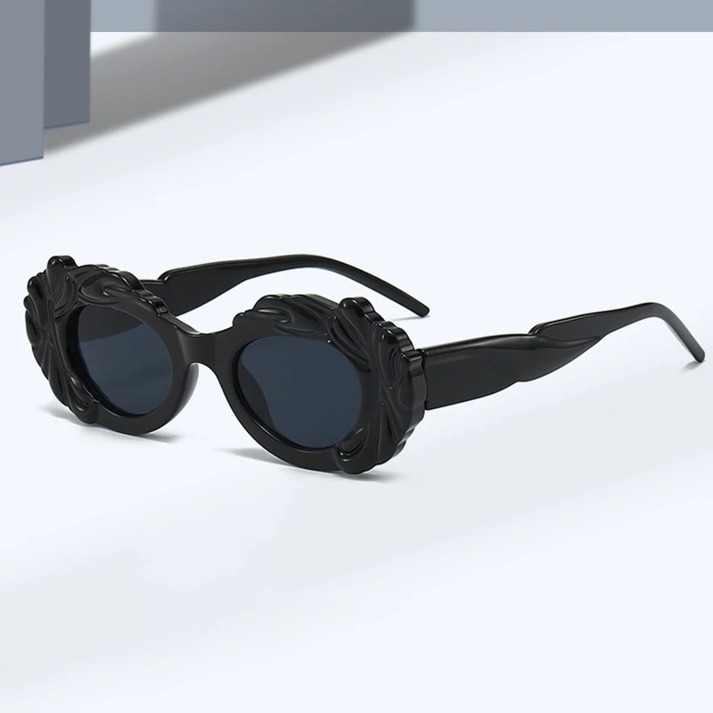 

Fashion Leopard Retro Sunglasses Steam Punk Women New Personalized Cloud Desgin Modeling Activity Party UV Protection Glasses