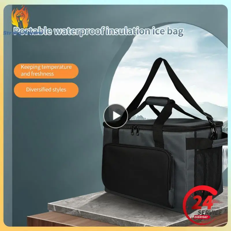 36l Thermal Insulation Bag Food Preservation Ice Bag Durable Perspective Mesh Pockets Convenient Shoulder Bag Two-way Zipper
36l Thermal Insulation Bag Food Preservation Ice Bag Durable Perspective Mesh Pockets Convenient Shoulder Bag Two-way Zipper