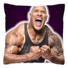 45x45cm The Rock Face Dwayne Cushion Cover Sofa Home Decorative American Actor Johnson Throw Pillow Cace Polyester Pillowcase