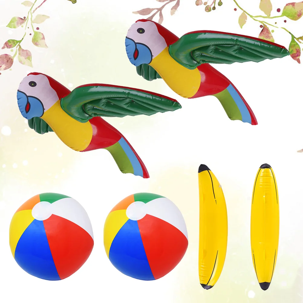 6pcs Pool Toys Beach Balls Hawaiian Luau Pool Toys Tropical Theme Beach Party Decoration
6pcs Pool Toys Beach Balls Hawaiian Luau Pool Toys Tropical Theme Beach Party Decoration
