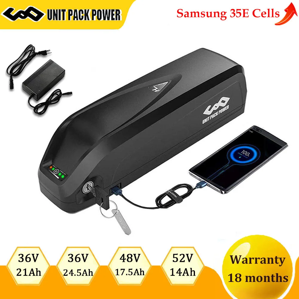 Samsung EBike Battery Samsung 48V 52V 36V E bike Battery Hailong Lithium 18650 Pack for Electric Bicycle 250W 350W 500W 1000W
Samsung EBike Battery Samsung 48V 52V 36V E bike Battery Hailong Lithium 18650 Pack for Electric Bicycle 250W 350W 500W 1000W