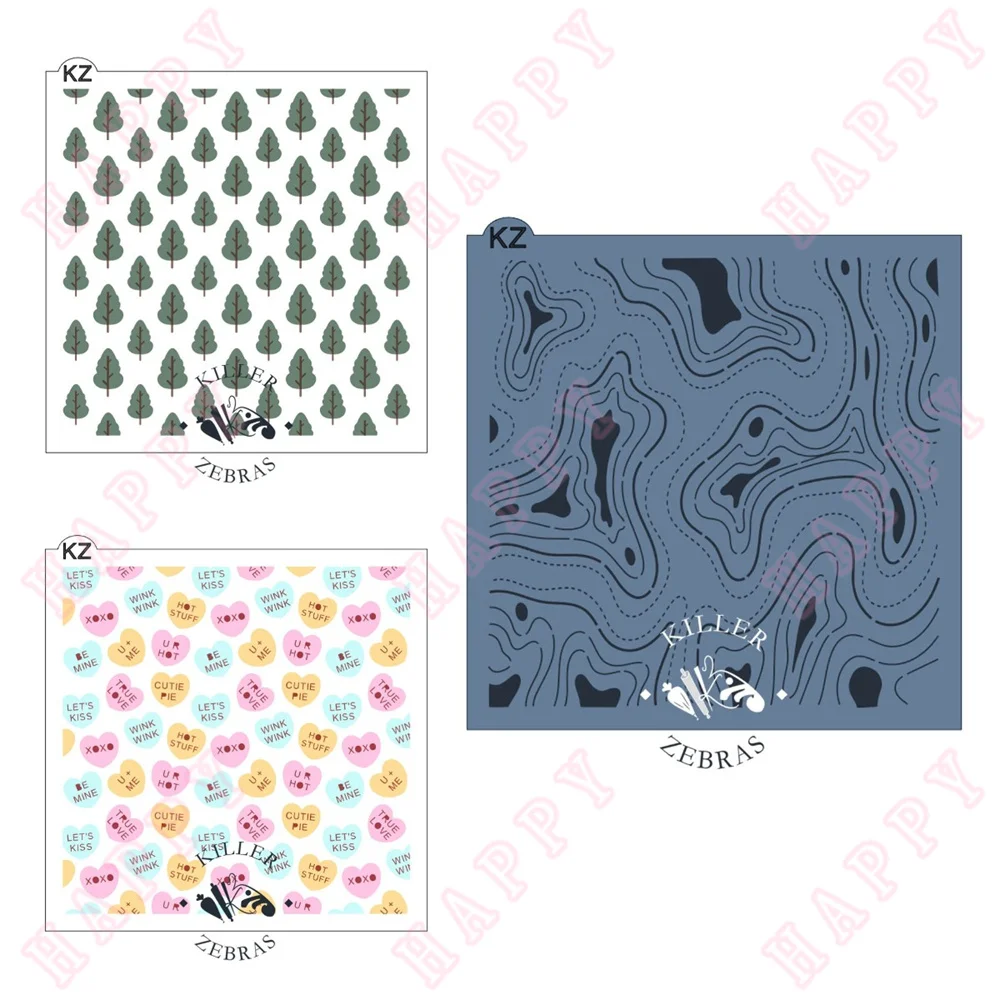 Plastic Stencils Topographic Forest Conversation Hearts Scrapbook Painting Album Decoration Embossing DIY Craft Fairy Layering
Plastic Stencils Topographic Forest Conversation Hearts Scrapbook Painting Album Decoration Embossing DIY Craft Fairy Layering