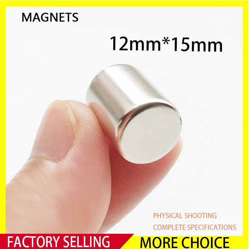 2~50PCS NdFeB Magnet 12mm x 15mm N35 Cylinder Magnet NdFeB Powerful Magnet Rare Earth Neodymium Magnet Strong Magnets 12*15mm
2~50PCS NdFeB Magnet 12mm x 15mm N35 Cylinder Magnet NdFeB Powerful Magnet Rare Earth Neodymium Magnet Strong Magnets 12*15mm