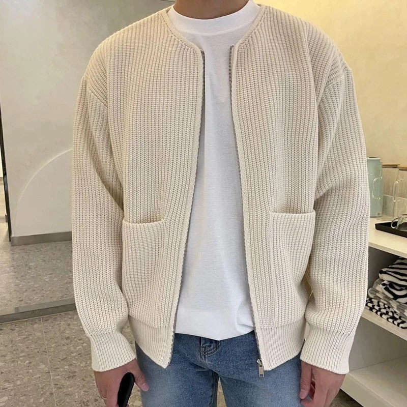 Sleeve Solid Outerwear Casual Men Knitting Knitted Autumn Streetwear Coats Long Jackets Crew Zip-up Mens Cardigans Fashion Neck
Sleeve Solid Outerwear Casual Men Knitting Knitted Autumn Streetwear Coats Long Jackets Crew Zip-up Mens Cardigans Fashion Neck