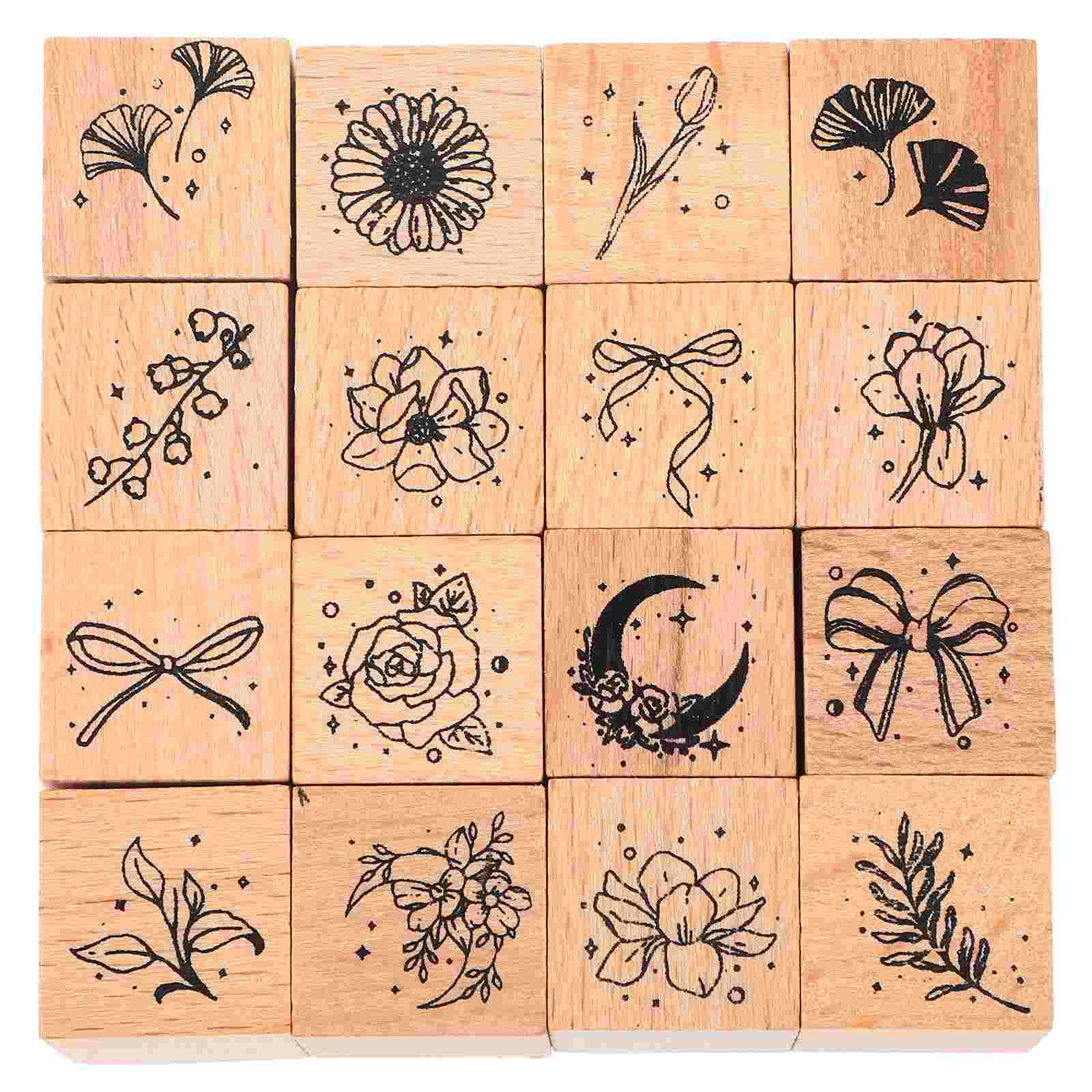 16 Pcs DIY Cards Stamp Scrapbook Wooden Stamps Stamper Scrapbooks Decorative Retro Diary Child
16 Pcs DIY Cards Stamp Scrapbook Wooden Stamps Stamper Scrapbooks Decorative Retro Diary Child