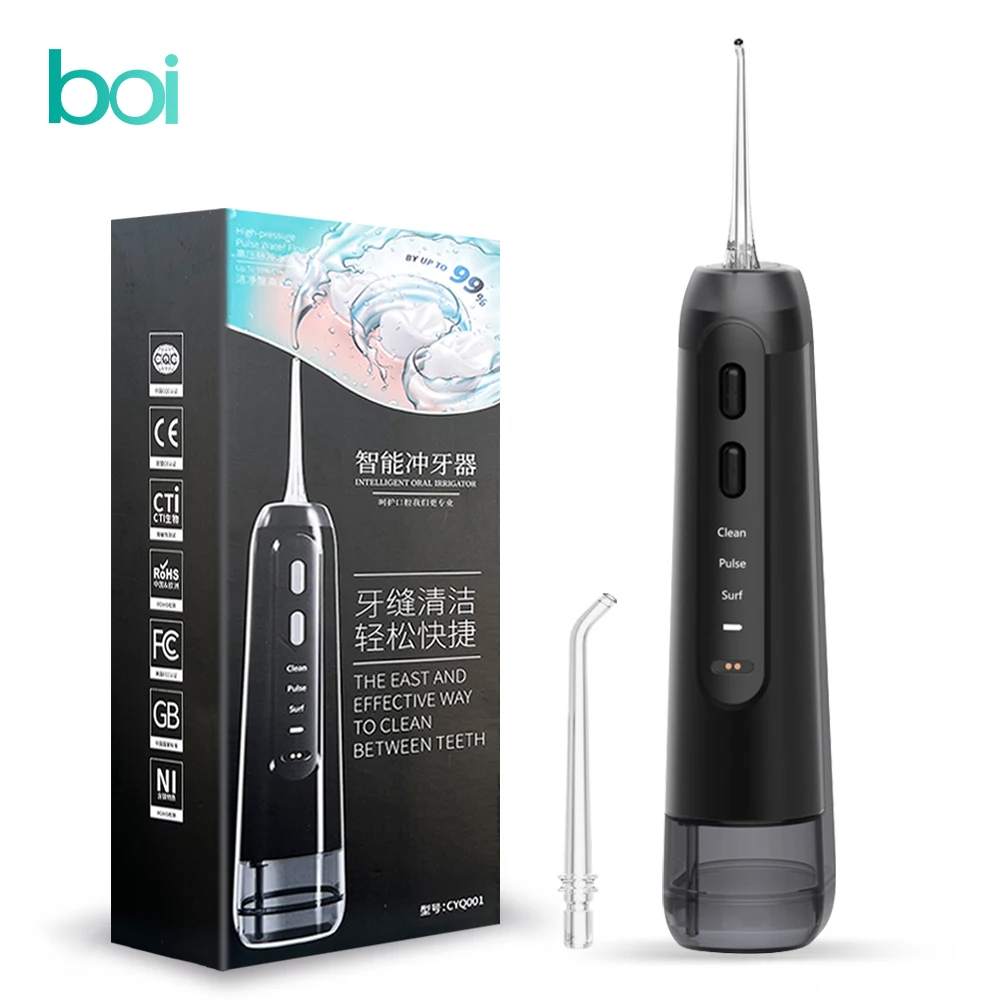 Boi USB Rechargeable 300ML Large Capacity Adult IPX7 Waterproof Oral Irrigator Pulse Water Flosser Portable Cleaning Devices
Boi USB Rechargeable 300ML Large Capacity Adult IPX7 Waterproof Oral Irrigator Pulse Water Flosser Portable Cleaning Devices