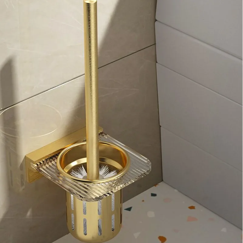 No Punch Toilet Brush Bathroom Metallic Acrylic Restroom Wall Mounted Gold Designer Light Luxury Ins Style Wall-mouted Brushes
No Punch Toilet Brush Bathroom Metallic Acrylic Restroom Wall Mounted Gold Designer Light Luxury Ins Style Wall-mouted Brushes