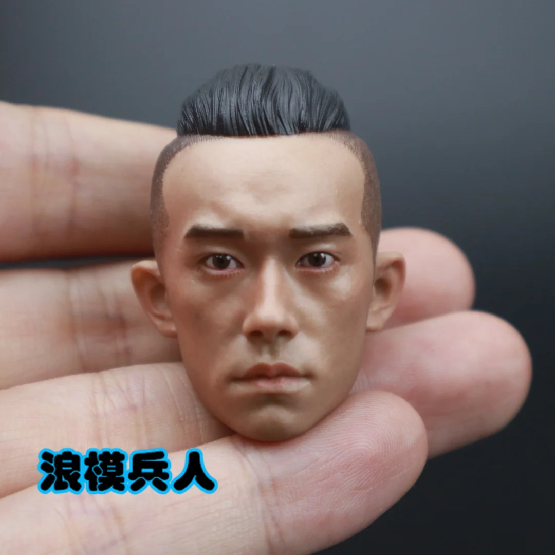 

Painted 1/6 Soldier Asian Boy Teenager Head Sculpture Model Accessories Male Head Carving Model Fit 12" Action Figure Body Dolls