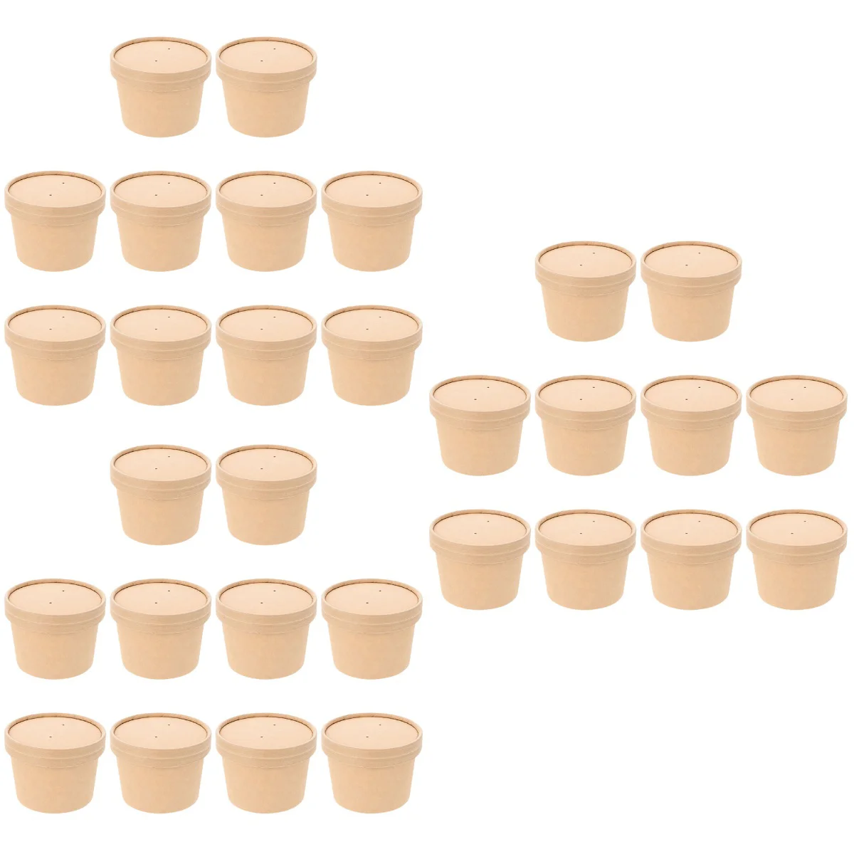 

Контейнеры для мороженого, чашки для супа, крышки, бумажная одноразовая чаша, чашка из крафтовой бумаги, картонные чаши для хранения десертов на вынос, унции