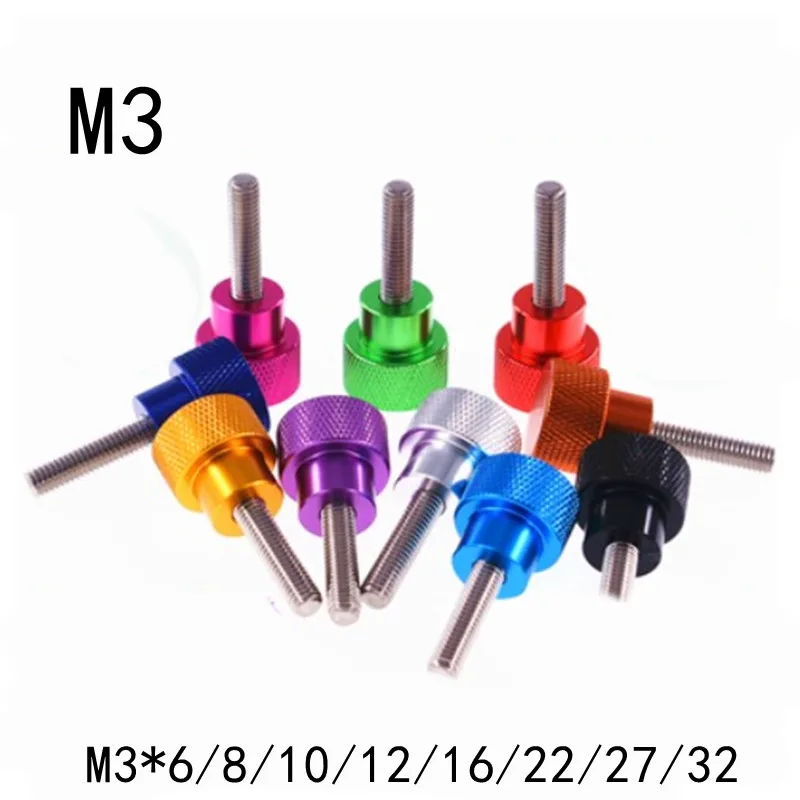 5pcs m3*6/8/10/16/22/27/30 colourful aluminum head stainless steel step hand thumb screw
5pcs m3*6/8/10/16/22/27/30 colourful aluminum head stainless steel step hand thumb screw