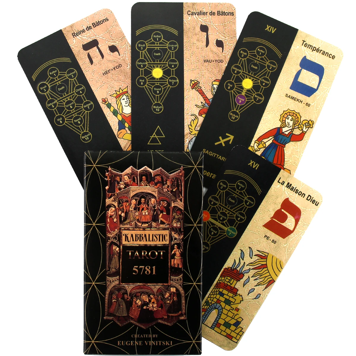 Kabbalistic Tarot 5781 Deck New High Quality Board Games For Fate Divination Party Entertainment Card Games
Kabbalistic Tarot 5781 Deck New High Quality Board Games For Fate Divination Party Entertainment Card Games