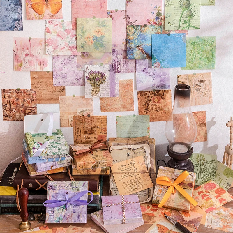 20 packs wholesale Material paper writing paper stationery Retro literary hand account collage decoration Memo notes 6 styles 
20 packs wholesale Material paper writing paper stationery Retro literary hand account collage decoration Memo notes 6 styles