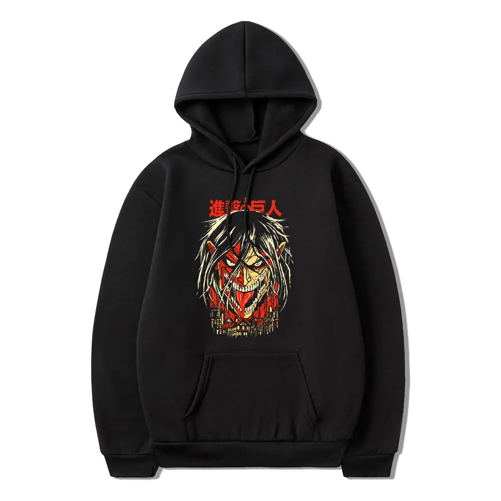 Anime Attack on Titan Eren Yeager Japanese Fun Comic Print Winter Long Sleeve Trend Casual Loose Men Hoodie Oversized Hip Hop
Anime Attack on Titan Eren Yeager Japanese Fun Comic Print Winter Long Sleeve Trend Casual Loose Men Hoodie Oversized Hip Hop