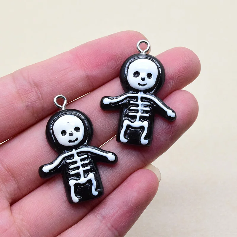 10pcs Kawaii Black Baby Skull Resin Charms Hallowmas Earring Keyhain Pendant Diy For Jewelry Make F215
10pcs Kawaii Black Baby Skull Resin Charms Hallowmas Earring Keyhain Pendant Diy For Jewelry Make F215