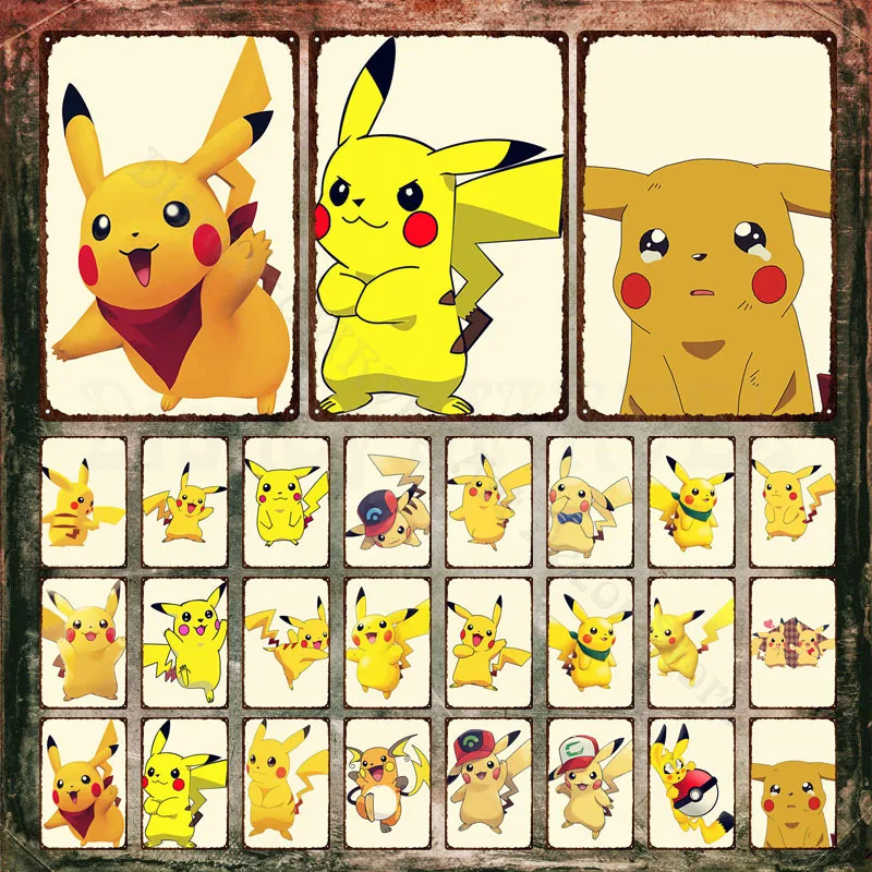 Металлические знаки Takara Tomy Pokmon, метал-знаки в виде Пикачу, декоративные таблички из японского мультфильма, украшение для дома
Металлические знаки Takara Tomy Pokmon, метал-знаки в виде Пикачу, декоративные таблички из японского мультфильма, украшение для дома