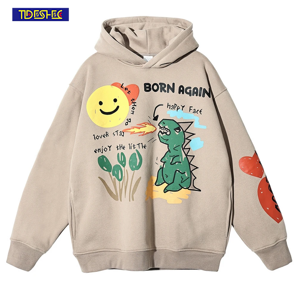 Men Sweatshirt Casual Pullovers Cotton Funny Dinosaur Letter Print Hoodie College Style Hoodies 2022 Harajuku Hip Hop Streetwear
Men Sweatshirt Casual Pullovers Cotton Funny Dinosaur Letter Print Hoodie College Style Hoodies 2022 Harajuku Hip Hop Streetwear