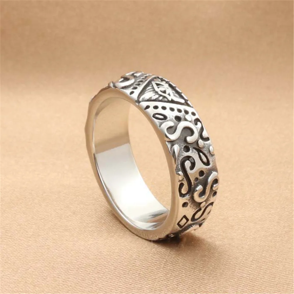Men's Vintage Titanium Steel Triangle All-Seeing Eye Ring Fashion Jewelry Gift Size 7-13
Men's Vintage Titanium Steel Triangle All-Seeing Eye Ring Fashion Jewelry Gift Size 7-13