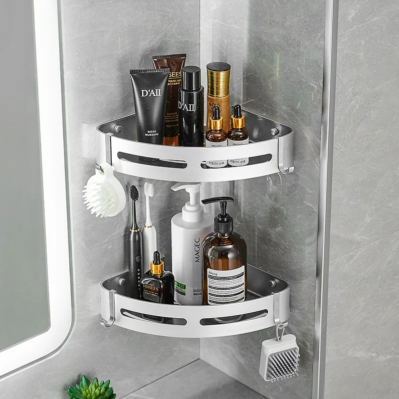 Aluminum Bathroom Shelves No-drill Storage Rack Corner Shower Shelves Shelf Holder Toilet Organizer Kitchen Bathroom Accessories
Aluminum Bathroom Shelves No-drill Storage Rack Corner Shower Shelves Shelf Holder Toilet Organizer Kitchen Bathroom Accessories