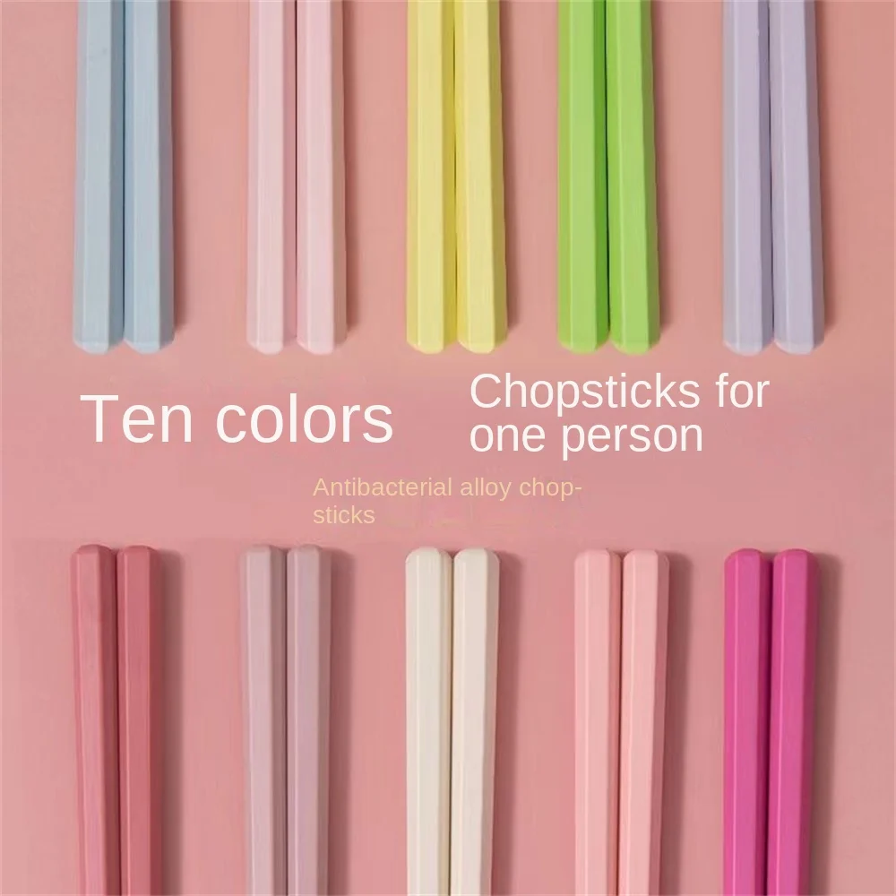Heat-resistant Non-slip Chopsticks Hexagonal Alloy Chopsticks High-beauty Household Chopsticks
Heat-resistant Non-slip Chopsticks Hexagonal Alloy Chopsticks High-beauty Household Chopsticks