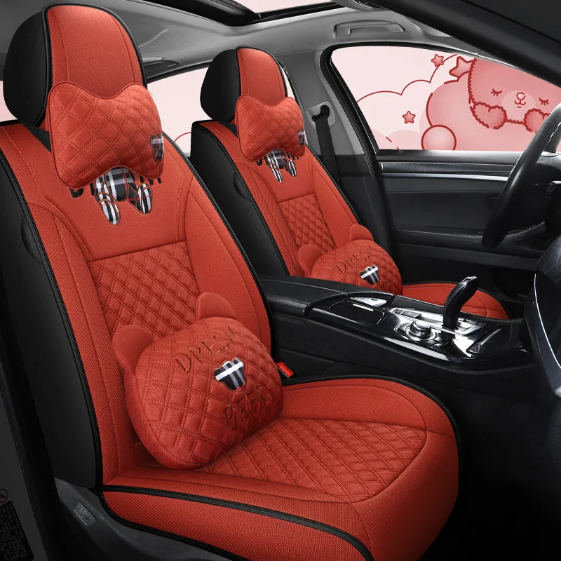 Car Seat Cushion New Linen Fully Surrounded Cartoon Four Seasons Universal Breathable Fabric Craft Car Dedicated
Car Seat Cushion New Linen Fully Surrounded Cartoon Four Seasons Universal Breathable Fabric Craft Car Dedicated